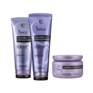 Combo Eudora Siàge Acelera o Crescimento: Shampoo 250ml + Condicionador 200ml + Máscara Capilar 250g