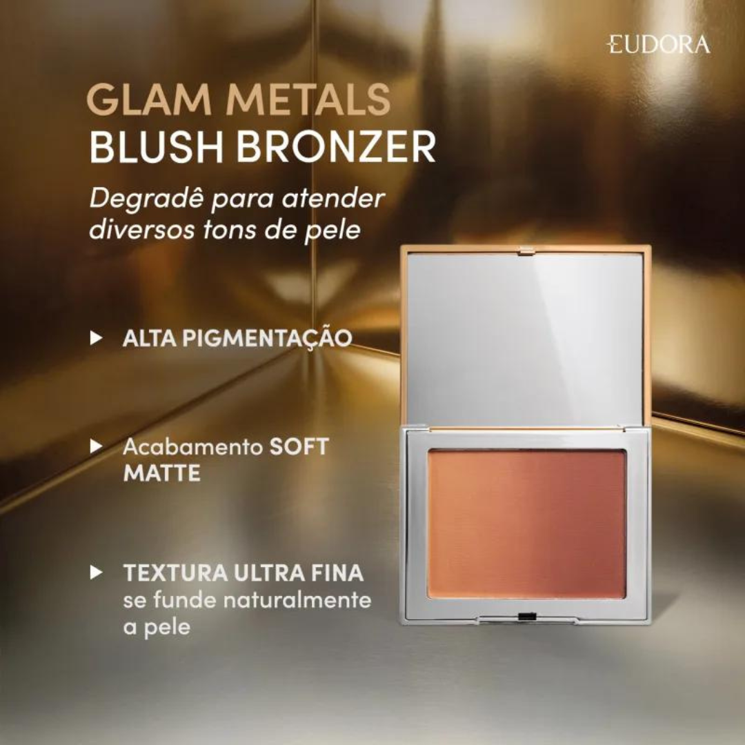 Blush Bronzer Eudora Glam Metals 7g - Imagem 6