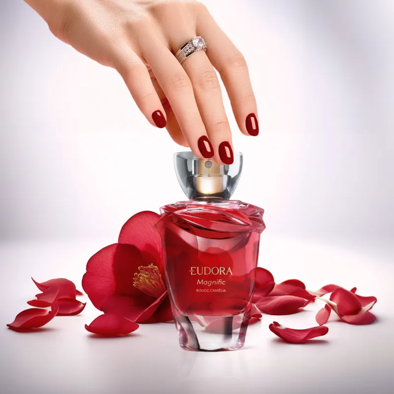 Colonia Eudora Magnific Rouge Camelia 75ml - Imagem 5