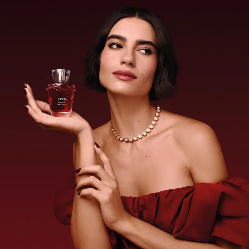 Colonia Eudora Magnific Rouge Camelia 75ml - Imagem 3